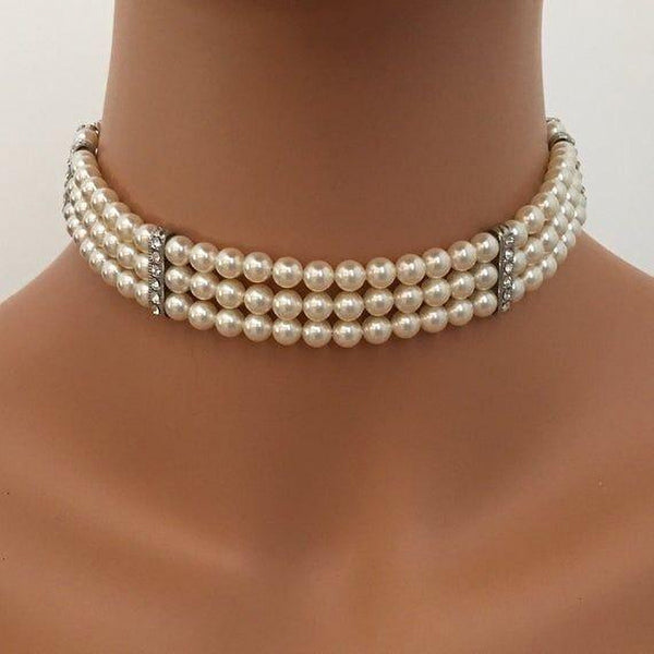 Pearl Choker Necklace Design For The Bride & Her Gang