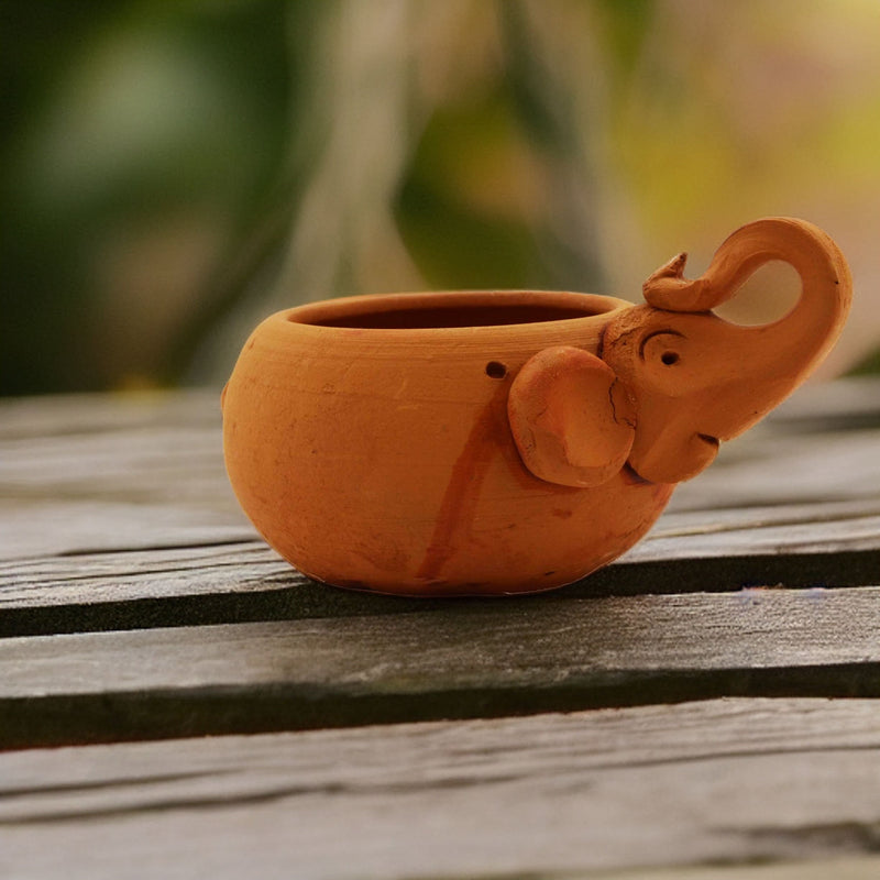 Terracotta Elephant Hanging 2 Planters