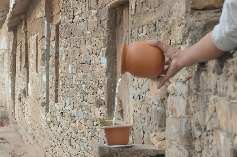 Traditional Indian Pottery Artisanal Terracotta Water Dispenser