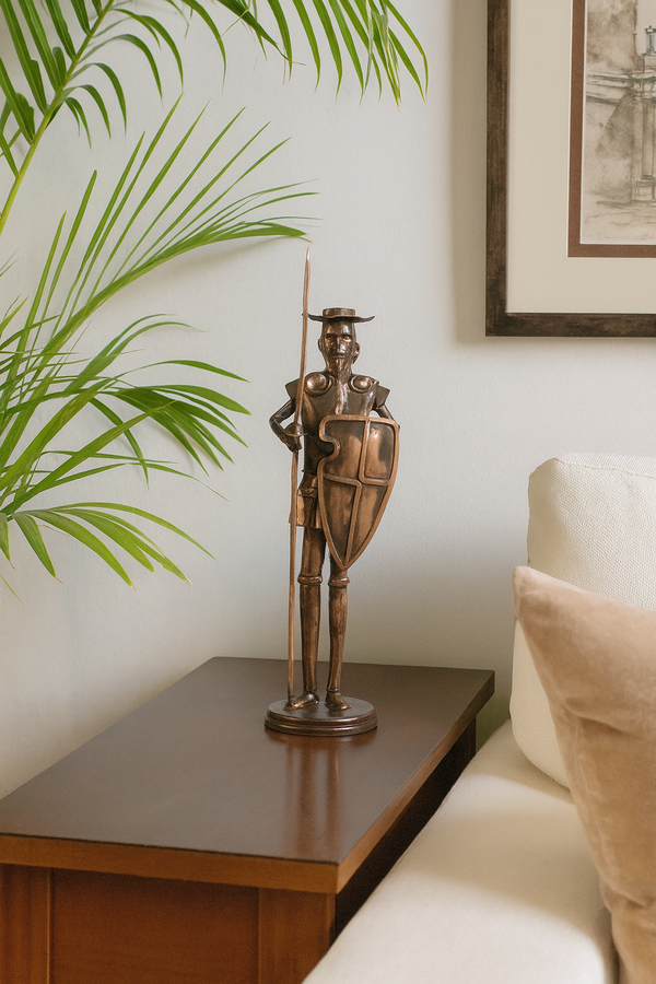 Don Quixote of La Mancha in Copper