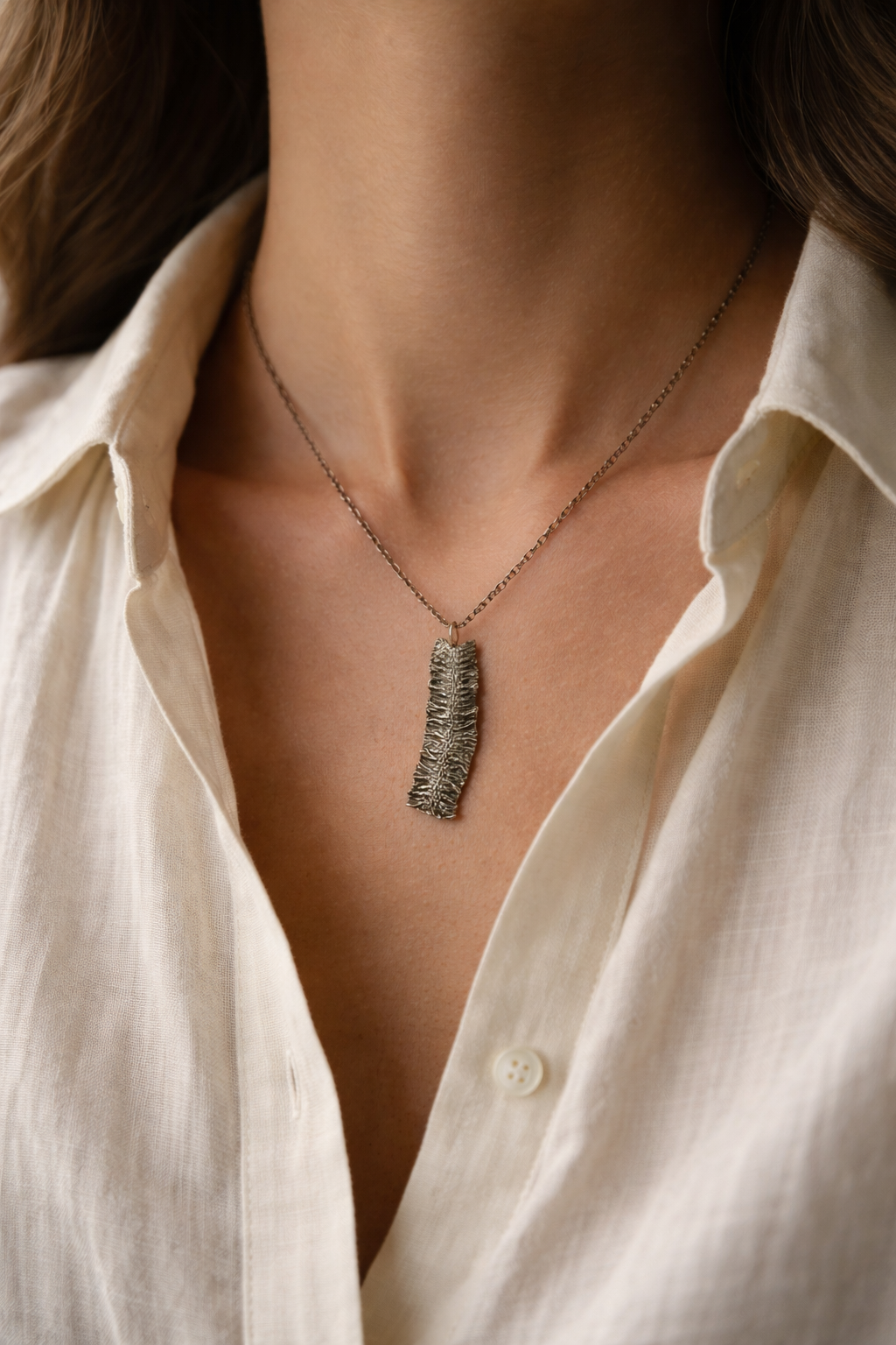 Rebozo Grande Silver Pendant