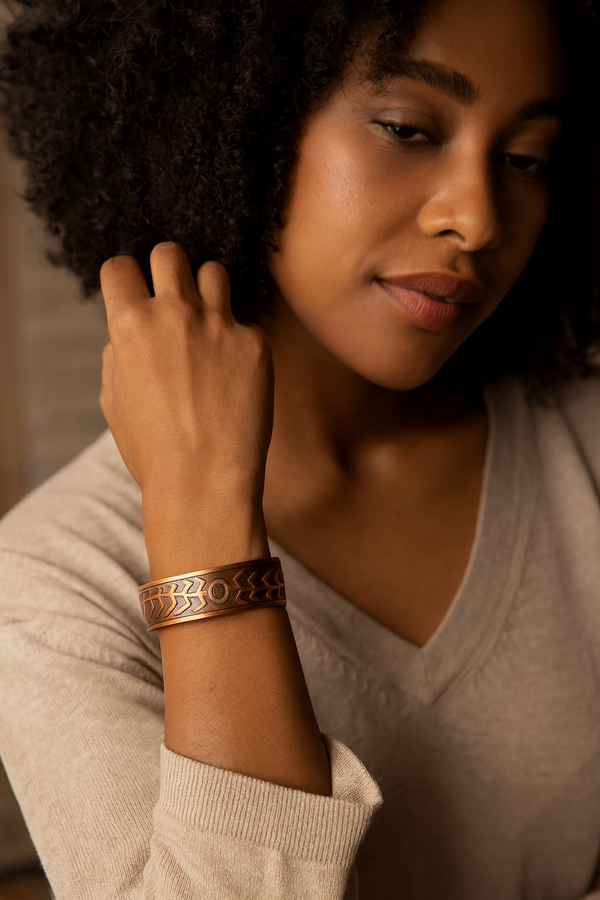 Engraved Copper Bracelet