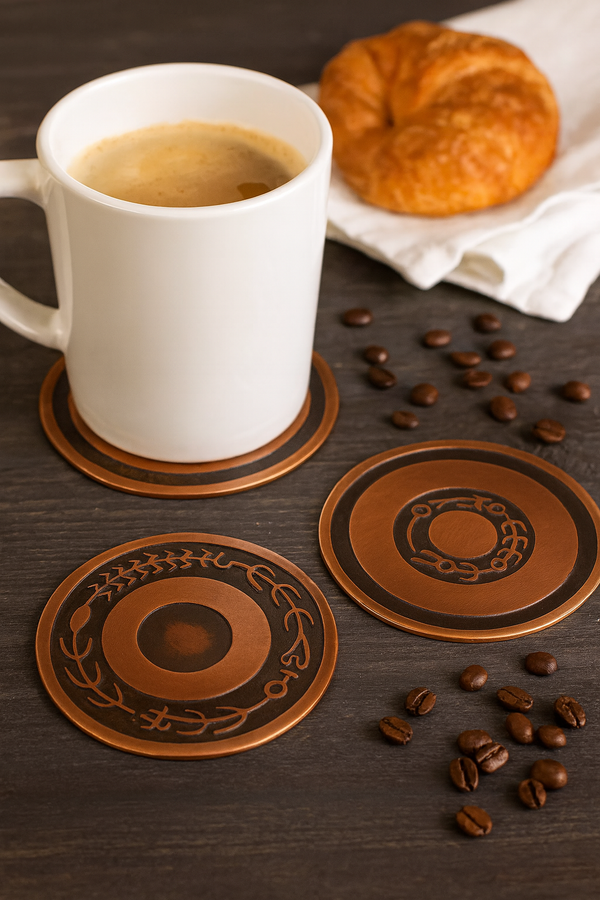 Engraved Copper Coasters
