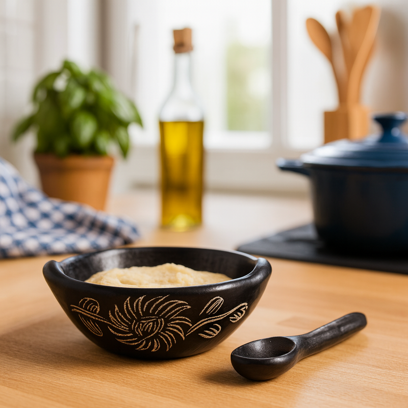 Quinchamalí bowl with spoon
