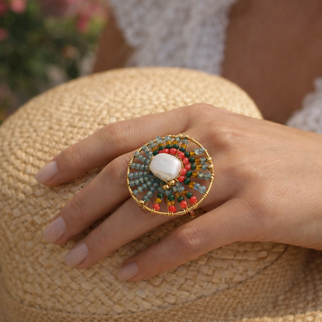 Gold Plated Hat Ring