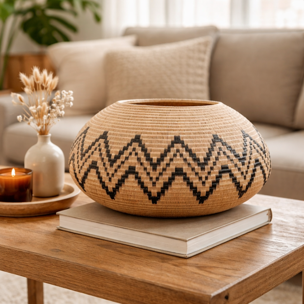 Handmade Montaña Cream Basket