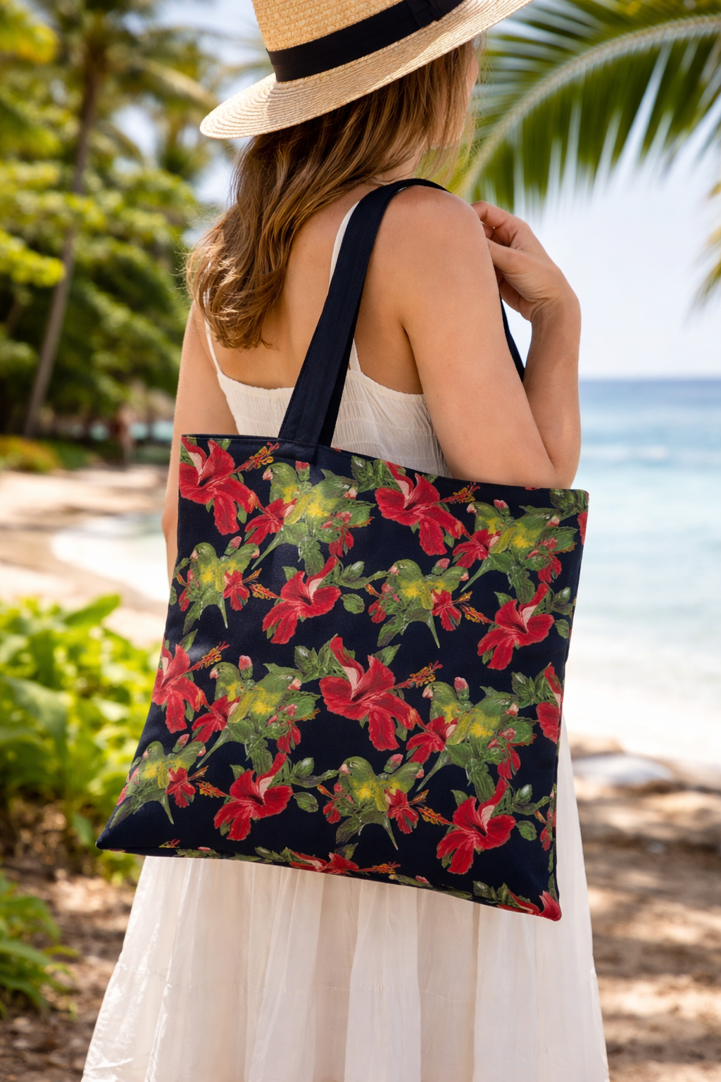 Parrots Cotton Tote Bag