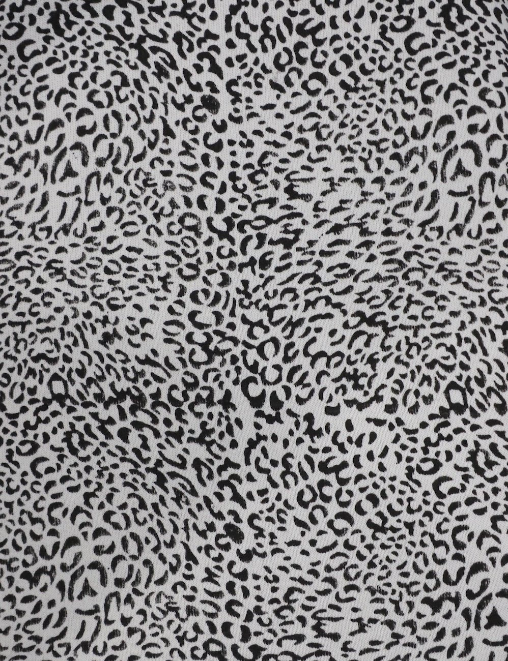 Leopard Print Organic Fleece Sweater - Passion Lilie