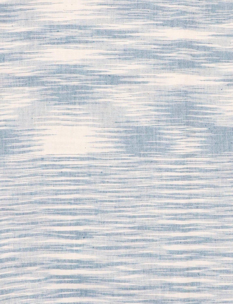 Light Blue Handwoven Cotton Fabric by the Yard - Passion Lilie