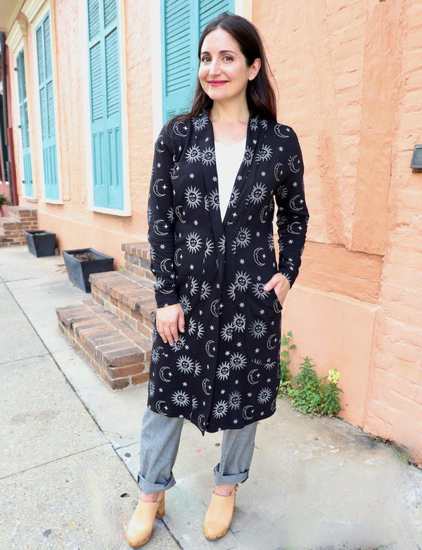 Lunar Organic Cardigan - Passion Lilie