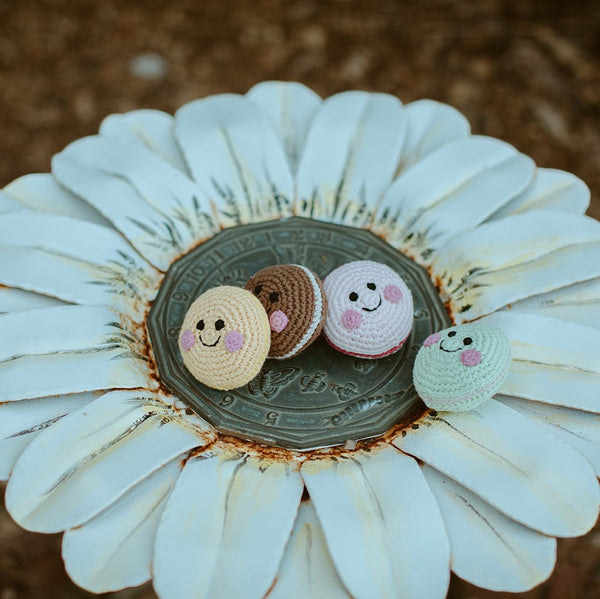 Friendly Macaron Cookie Rattle