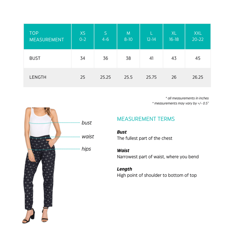 Maritime Organic Cotton Button Top - Passion Lilie