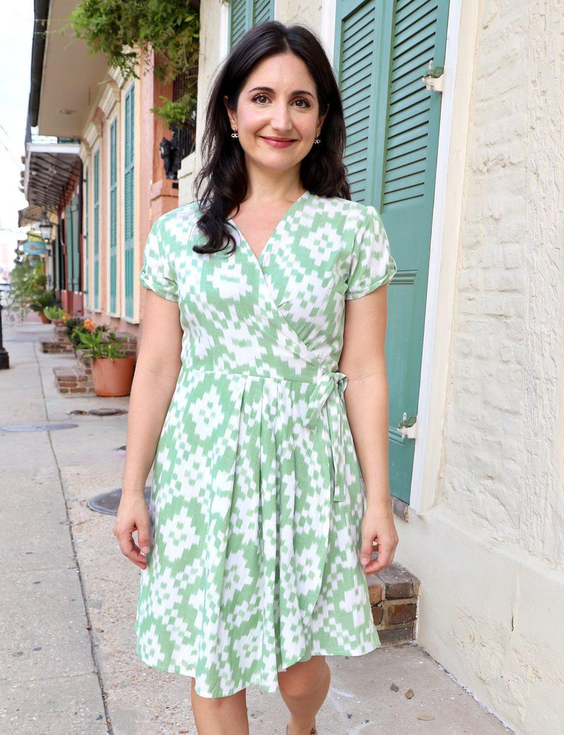 Mint Julep Organic Cotton Wrap Dress - Passion Lilie