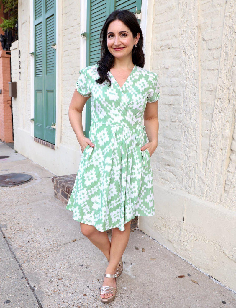 Mint Julep Organic Cotton Wrap Dress - Passion Lilie