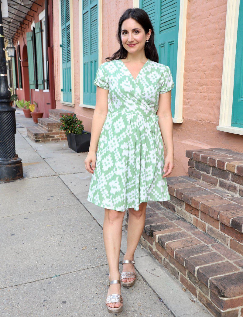 Mint Julep Organic Cotton Wrap Dress - Passion Lilie