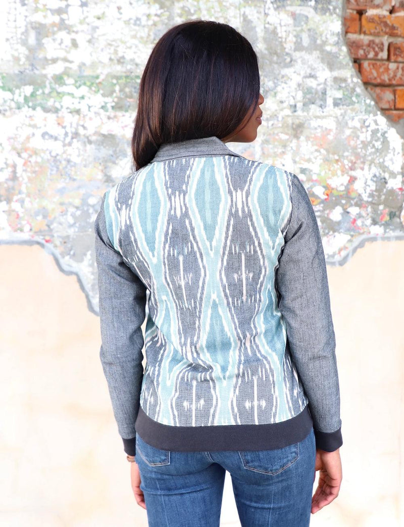 Multi Ikat Handwoven Cotton Fabric by the Yard - Passion Lilie