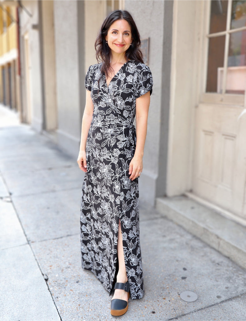 Obsidian Magnolia Organic Maxi Dress - Passion Lilie