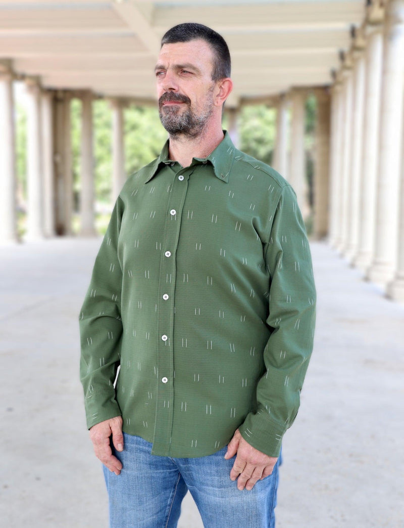 Oliver Organic Cotton Men's Button Down Shirt - Passion Lilie