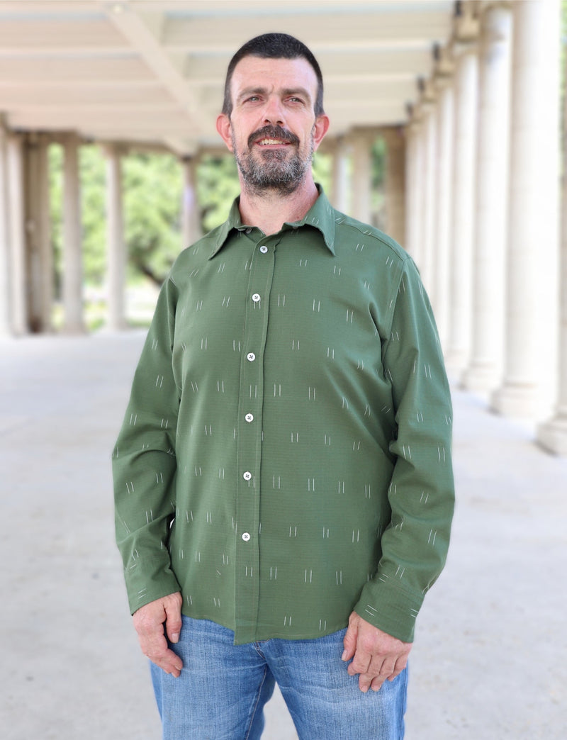 Oliver Organic Cotton Men's Button Down Shirt - Passion Lilie