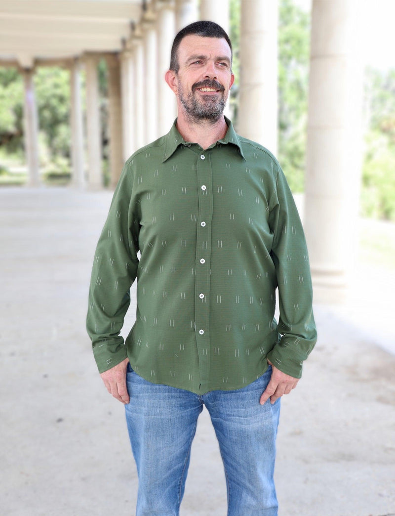 Oliver Organic Cotton Men's Button Down Shirt - Passion Lilie