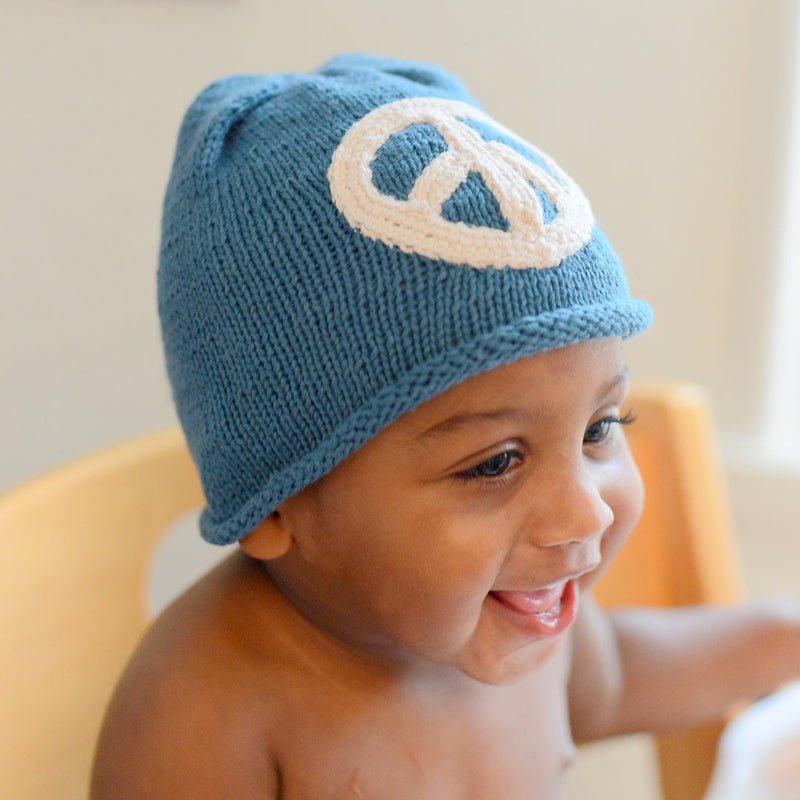 Organic Peace Hat - Baby Beanie