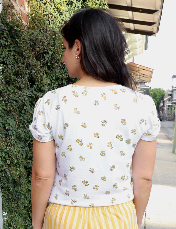 Petite Floral Organic Top - Passion Lilie