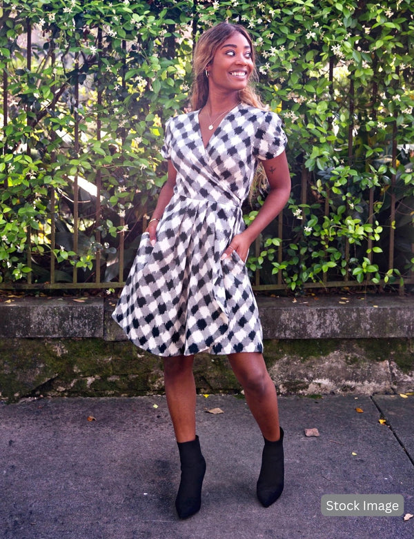 Picnic Plaid Wrap Dress : Pre - Loved - Passion Lilie