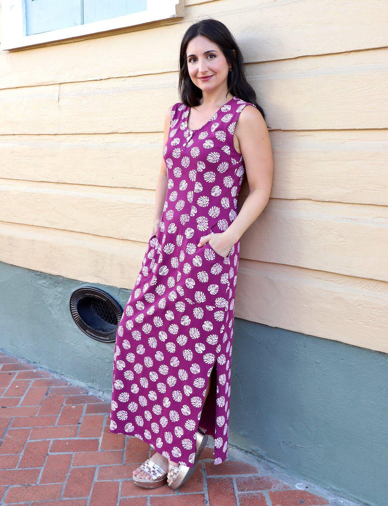 Plumeria Organic Dress - Passion Lilie