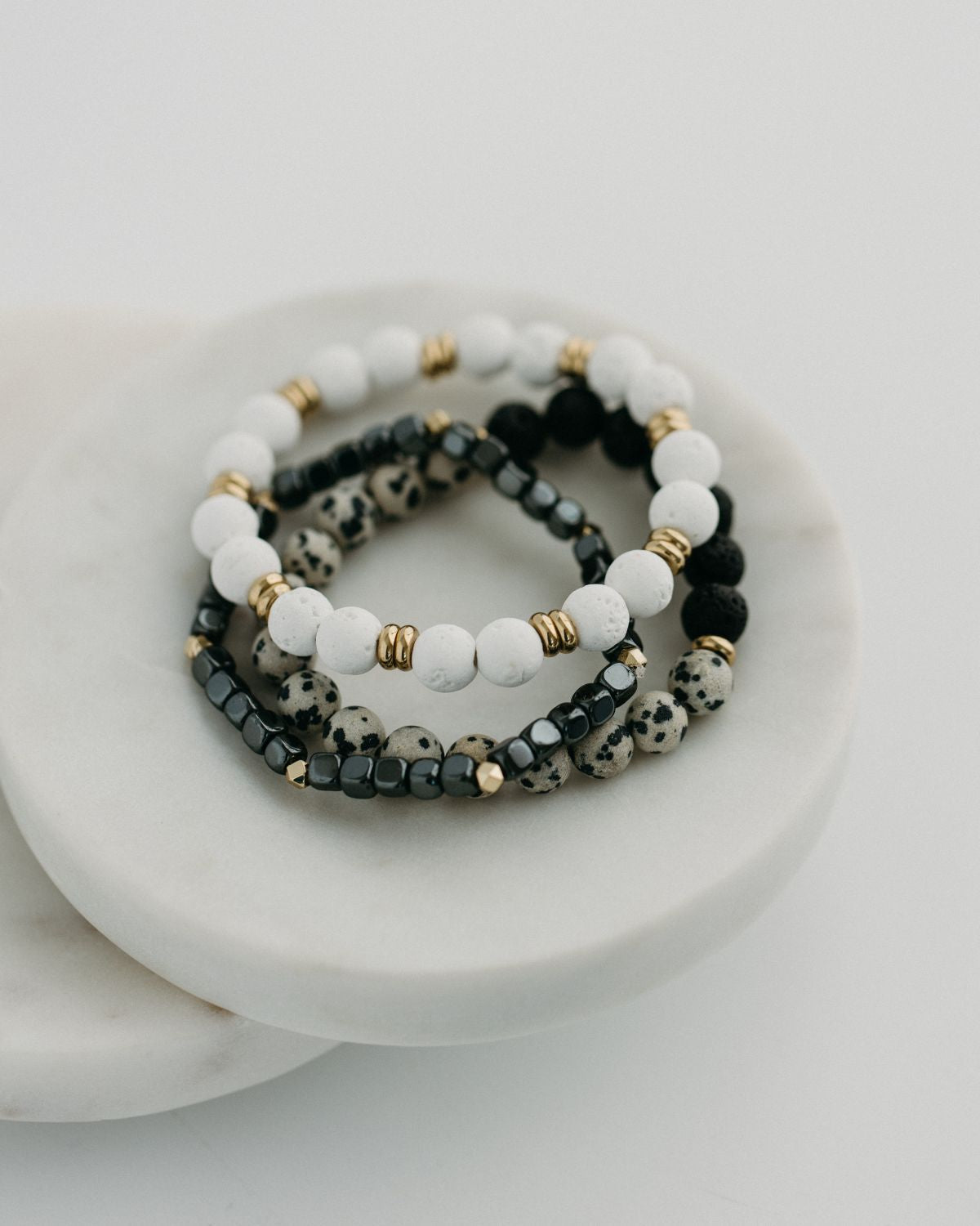 Rowan Lava Bead Bracelet Set