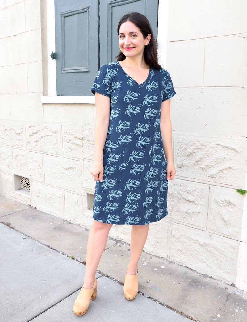 Sea Blooms Organic Dress - Passion Lilie