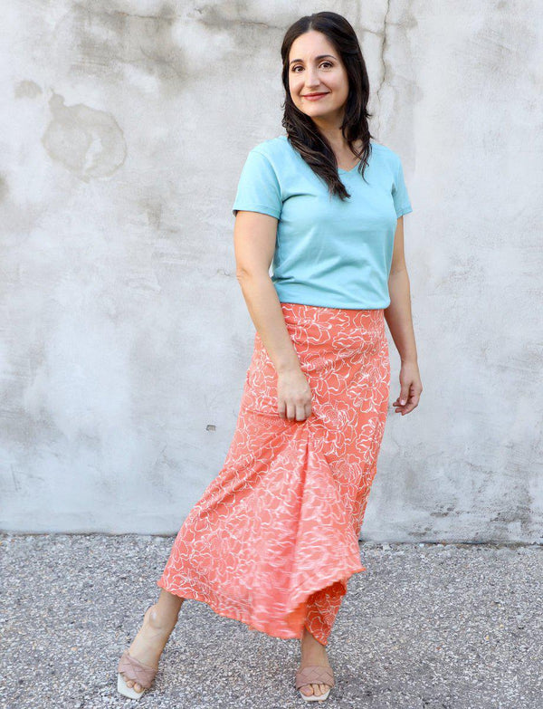 Tropicana Organic Wrap Skirt - Passion Lilie