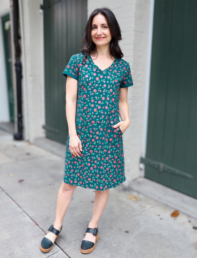 Woodland Rose Organic Dress - Passion Lilie