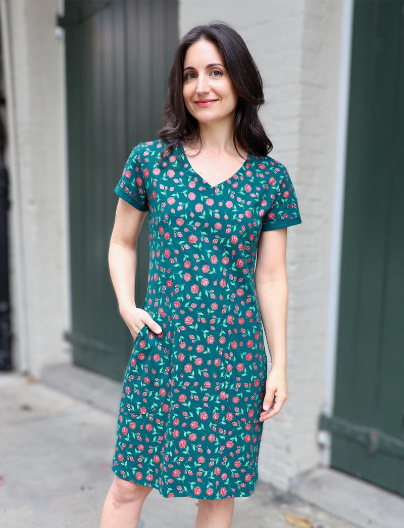 Woodland Rose Organic Dress - Passion Lilie