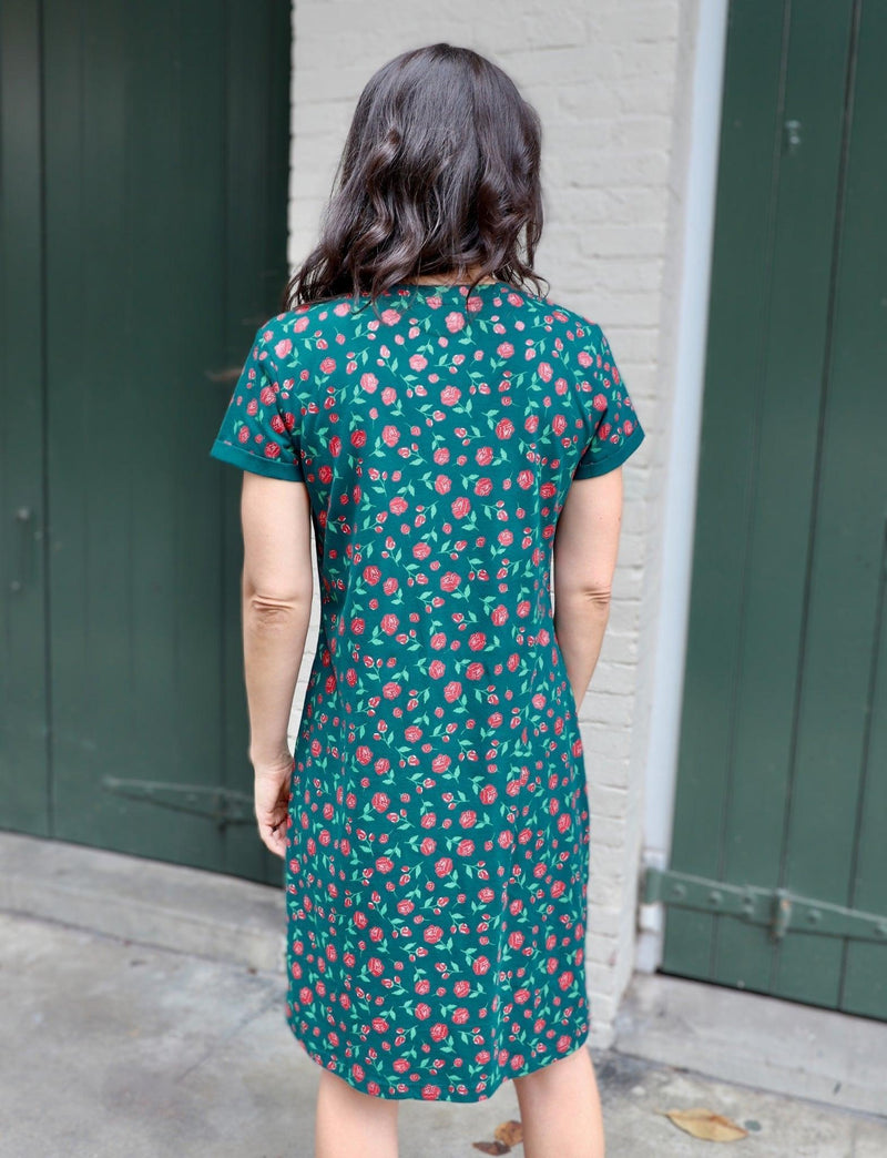 Woodland Rose Organic Dress - Passion Lilie