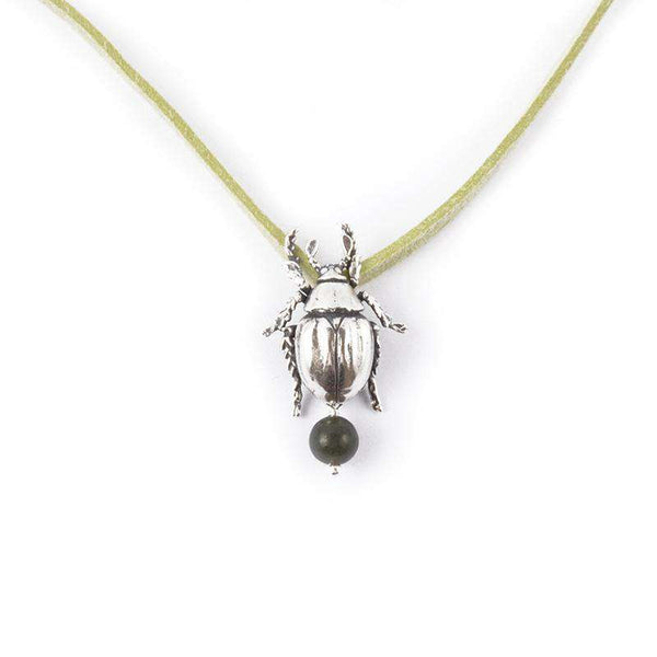 Beetle Charm in Sterling Silver