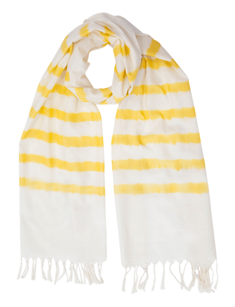 Yellow Striped Scarf