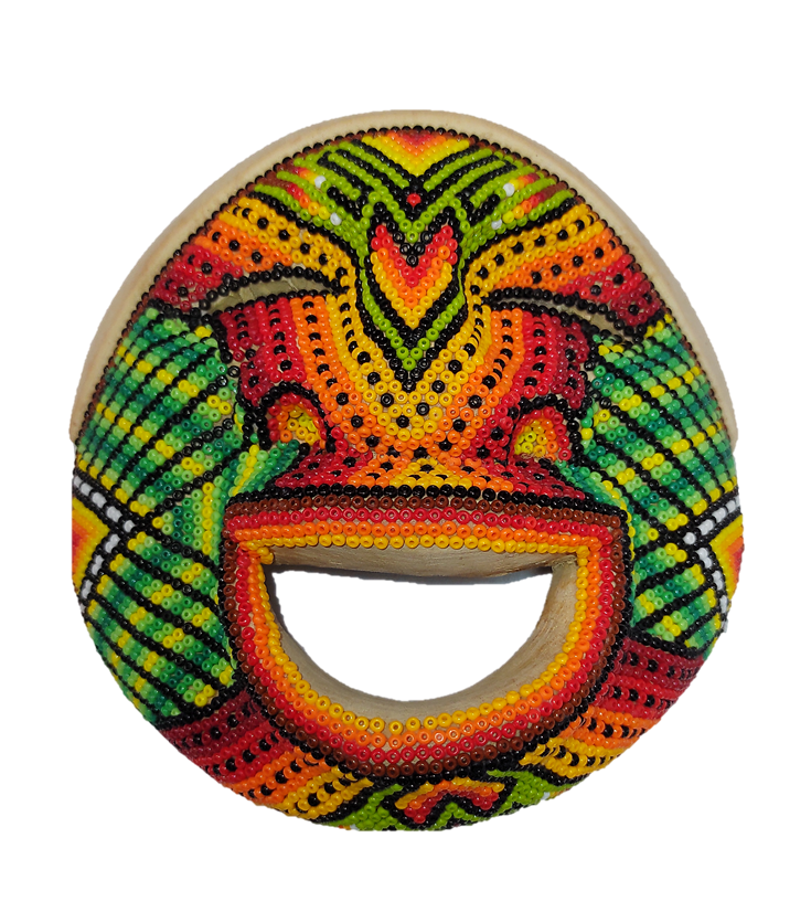 Alegria Joy Baco Decorative Mask with Chaquira Artwork