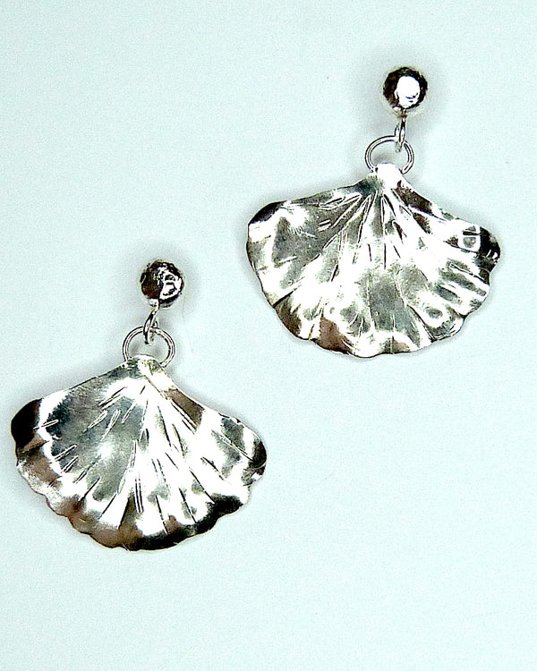 Cattleya Sepal Orchid Collection Handmade Sterling Silver Earrings