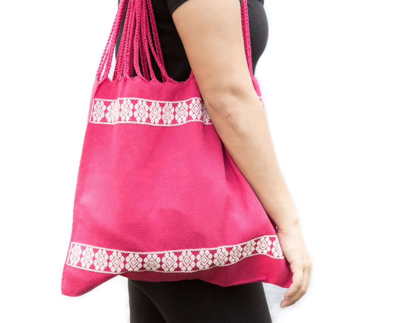 Pink Bag Hand-Woven in Loom