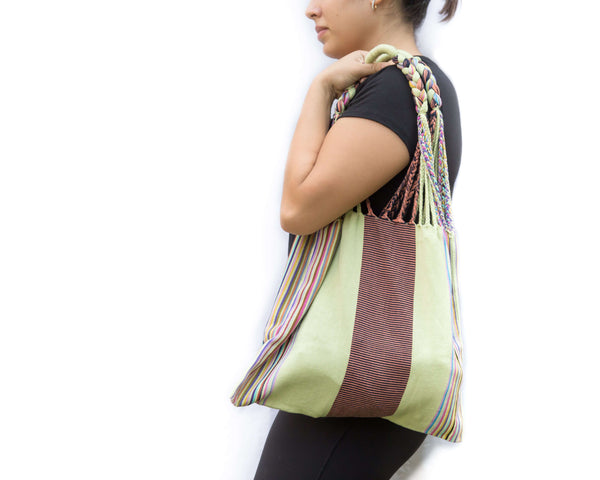 Green Bag Hand-Woven in Loom