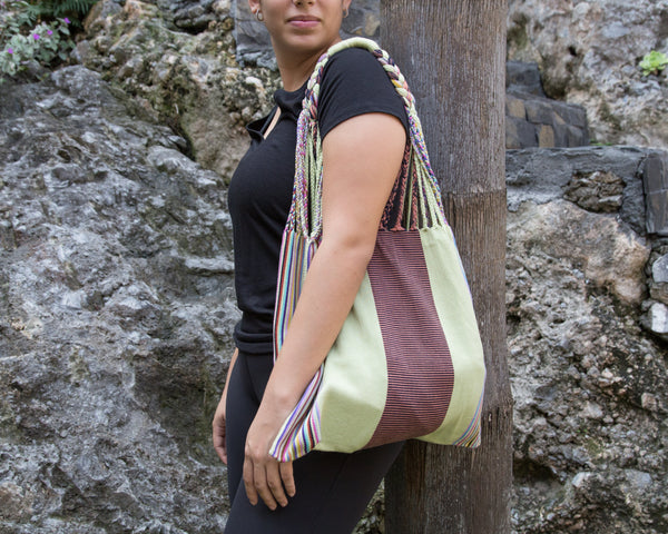 Green Bag Hand-Woven in Loom