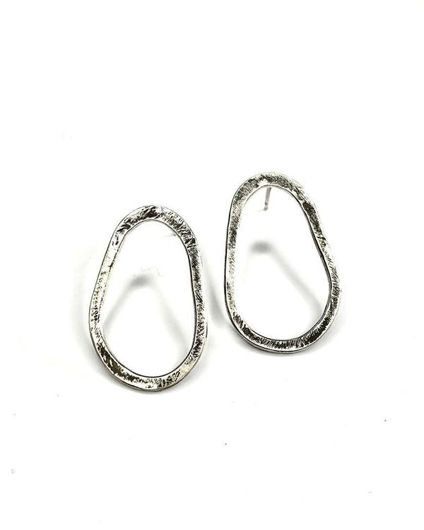 Handmade Silver Trail Time Earrings