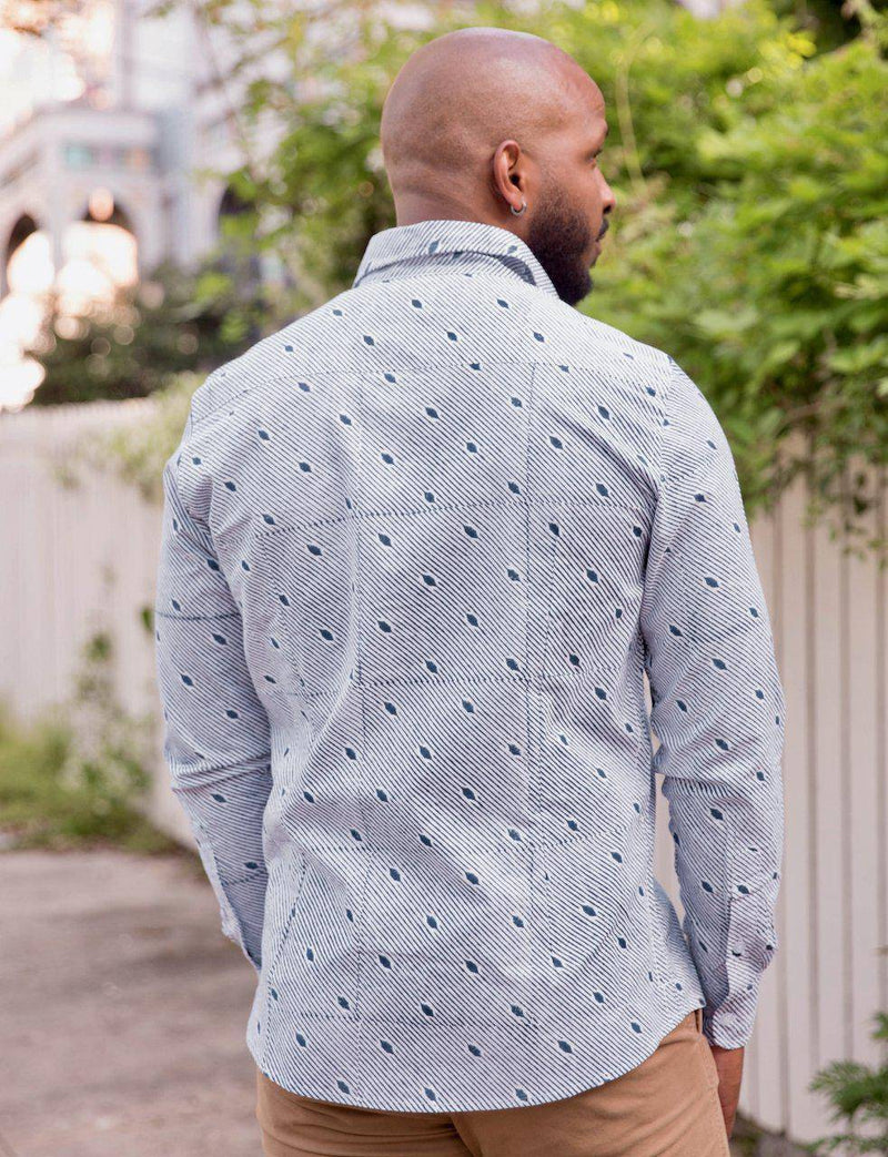 The Diagonal Organic Cotton Men's Button Down Shirt