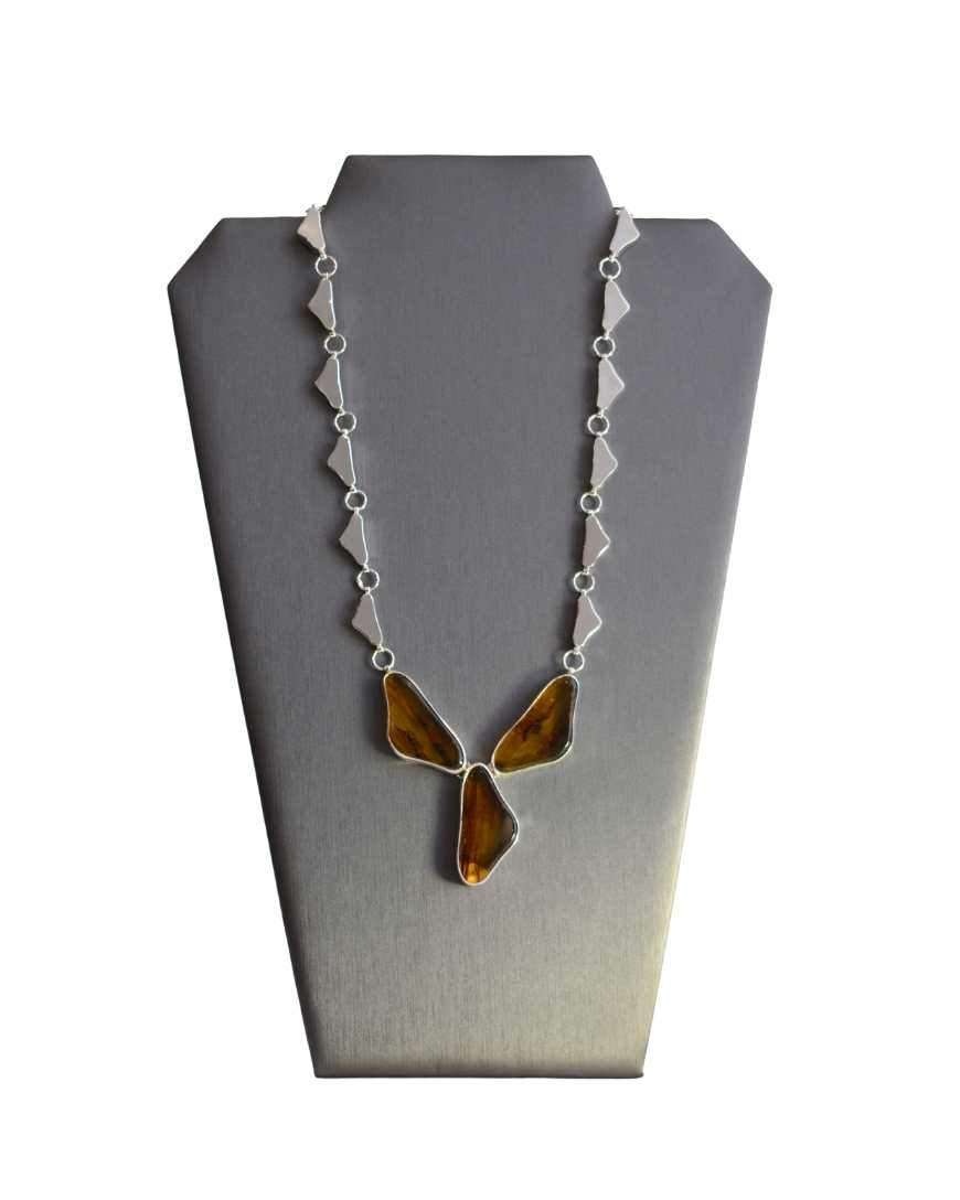 Fixed Bird Wings Sterling Silver Necklace