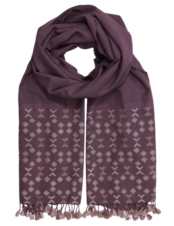 Maroon Rabari Kutch Scarf