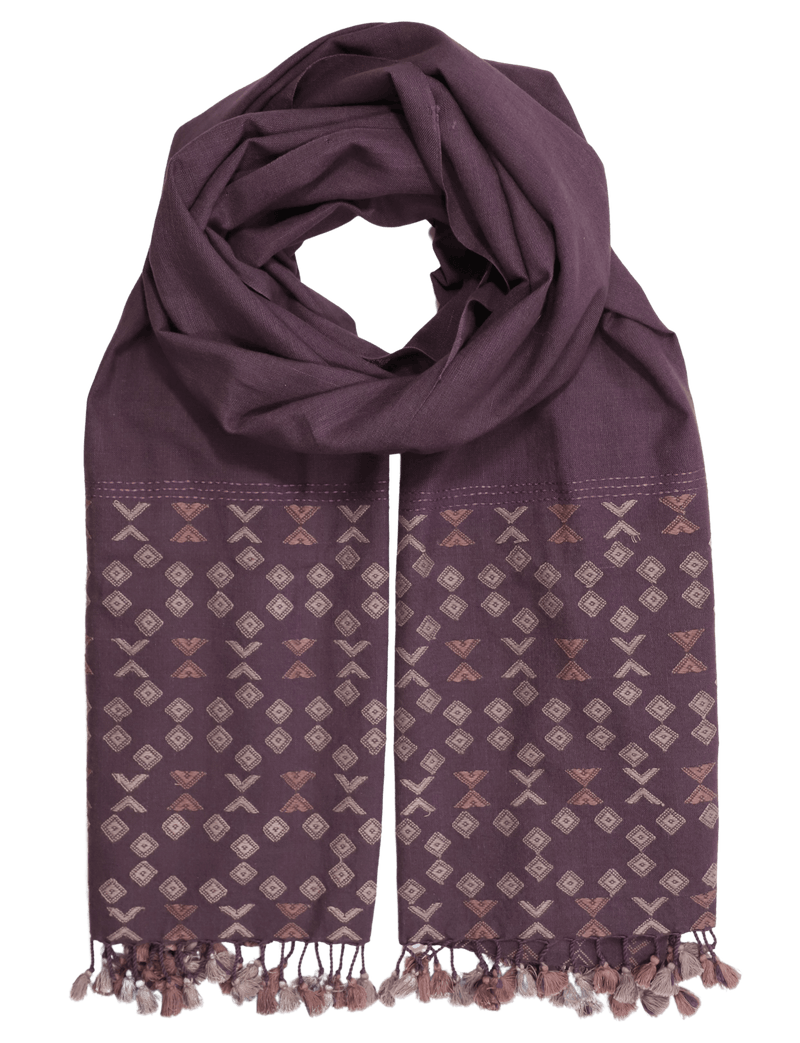 Maroon Rabari Kutch Scarf