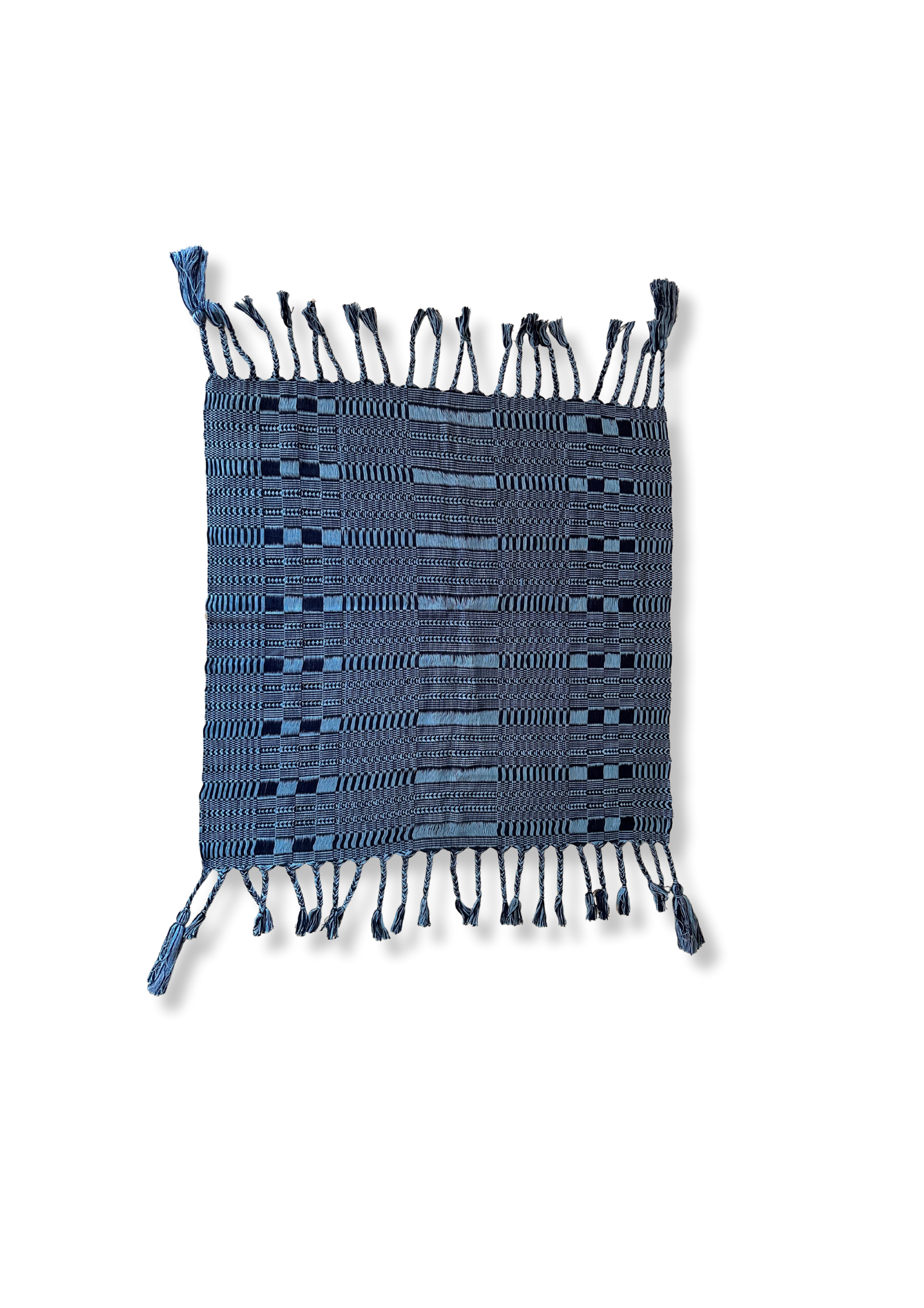 Navy and Light Blue Cotton Scarf