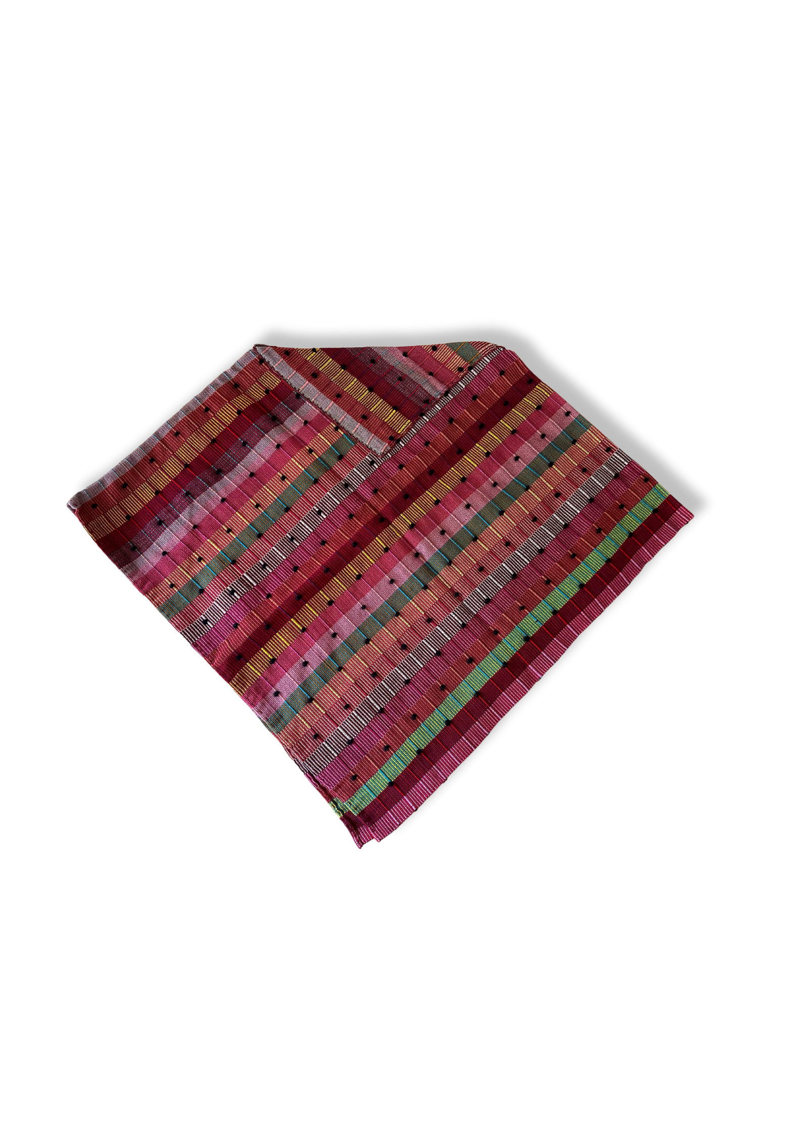Multicolored Cotton Poncho