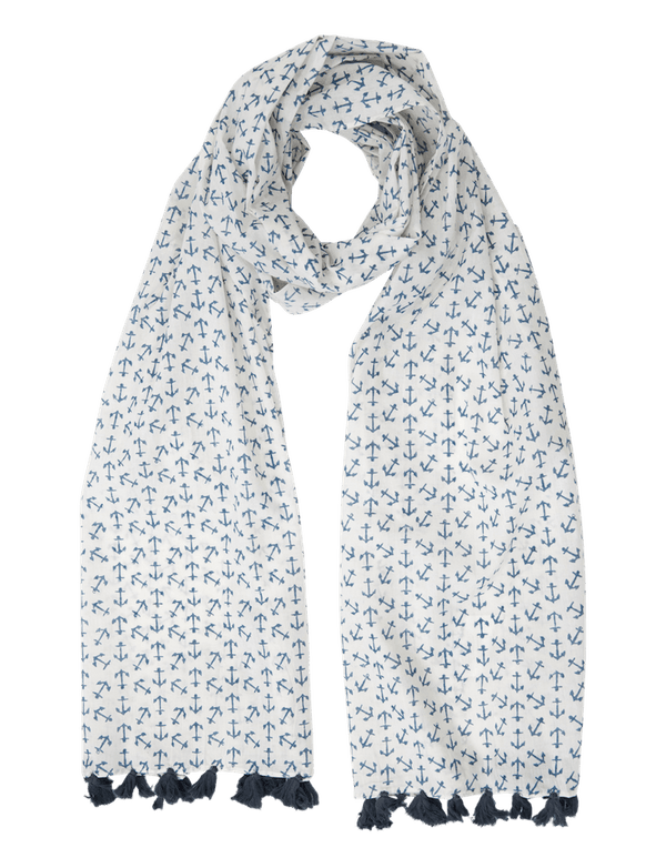 Anchor Blue Scarf