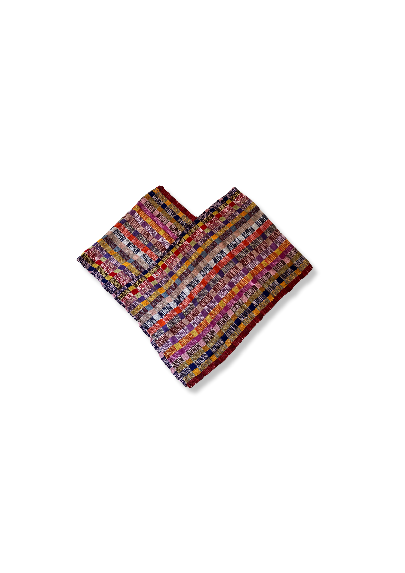 Multicolored Hand Woven Poncho